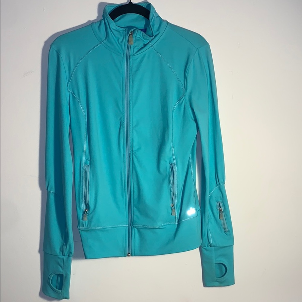 ALO Yoga Teal Zip Up Jacket (S)